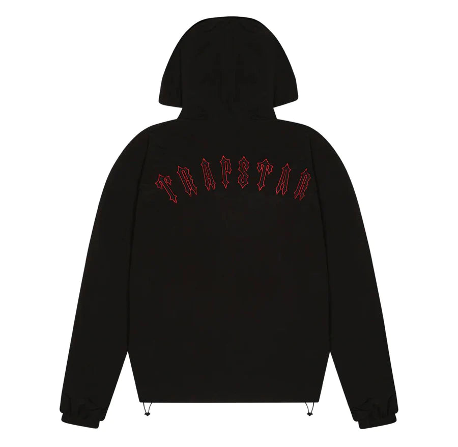 Black and red trapstar top hoodie
