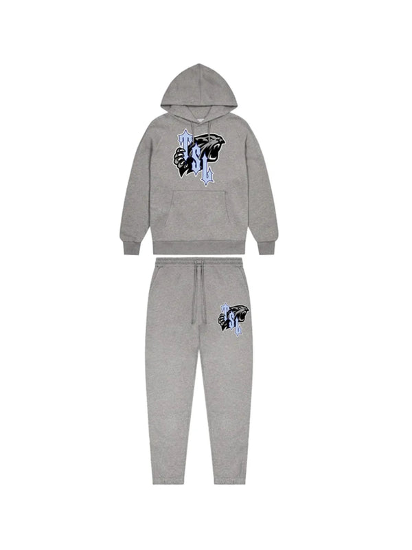 Trapstar TSL Shooters Tracksuit Grey/Ice Edition and Front