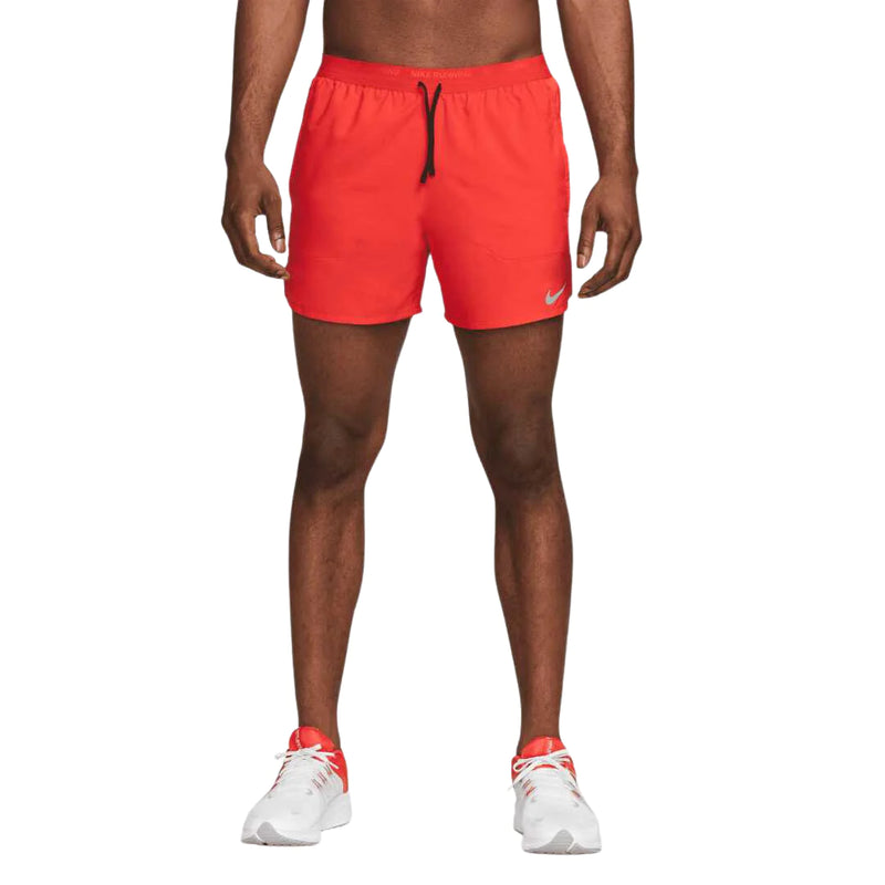 Nike Flex 5 Inch Shorts - Red and Front