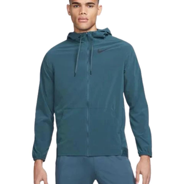 Nike Pro Flex Vent Jacket - Teal and Front