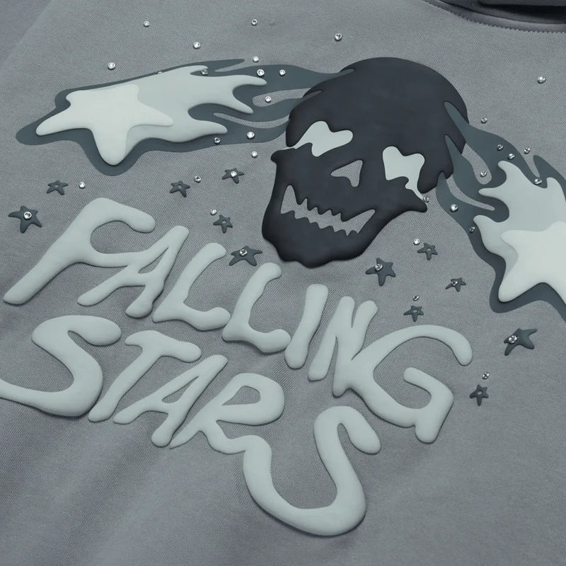 Broken Planet ‘Falling Stars’ Hoodie - Dark Grey