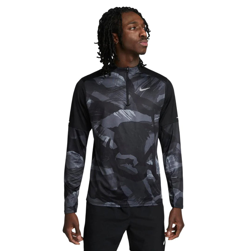 Nike 1/4 Zip - Black Camo and Front