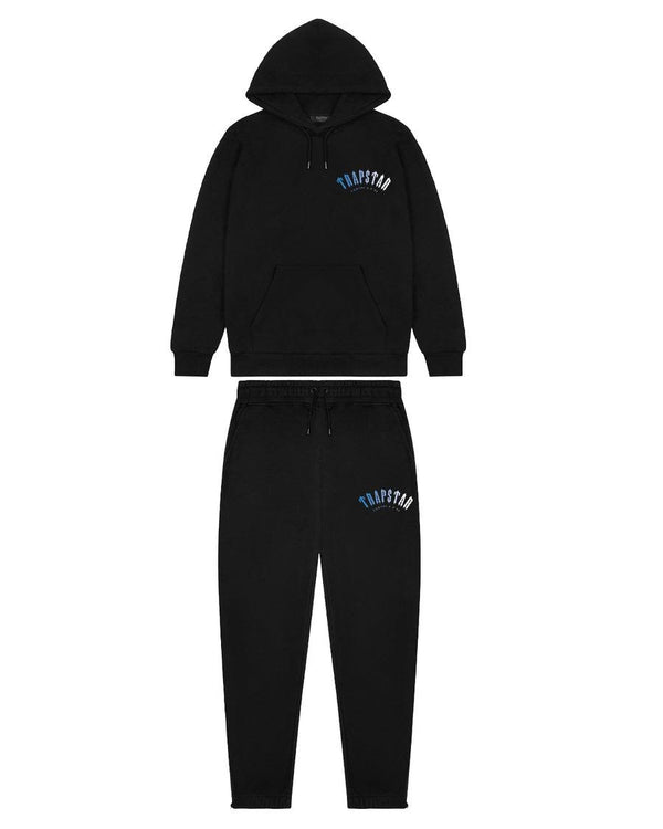 Trapstar Irongate Arch Fade Tracksuit - Black and Front