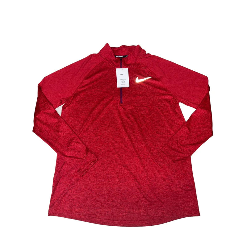 Nike 1/4 Zip - Red and Front