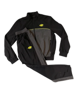 Syna World ‘Syna Logo’ Shell Tracksuit - Black/Grey/Yellow and Front