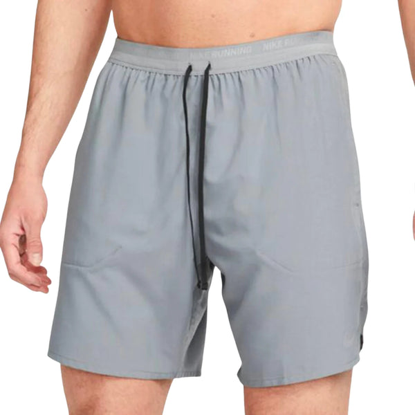 Nike Flex Stride 5 Inch Shorts - Grey and Front