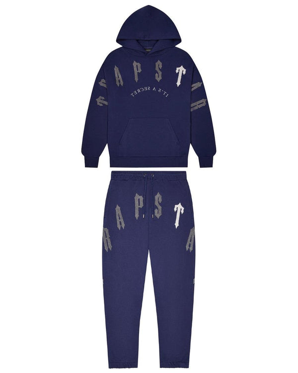 Trapstar Irongate Arch Chenille 2.0 Tracksuit - Navy and Front