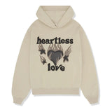 Broken Planet ‘Heartless Love’ Hoodie - Bone White and Front