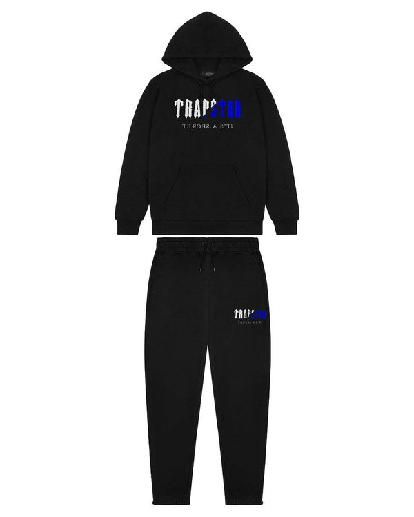 Trapstar Chenille Decoded Tracksuit - Black/Ice Edition and Front