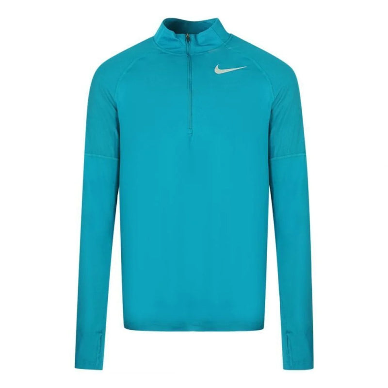 Nike 1/4 Zip - Aqua Blue and Front