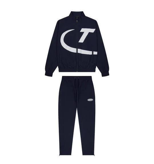 Trapstar Hyper Shellsuit - Blue/White and Front