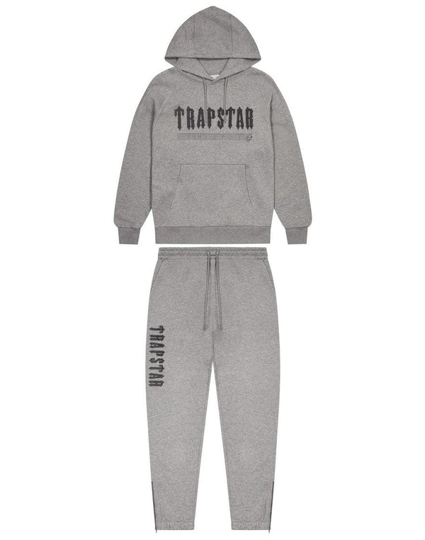 Trapstar Chenille Decoded 2.0 Tracksuit - Grey and Front