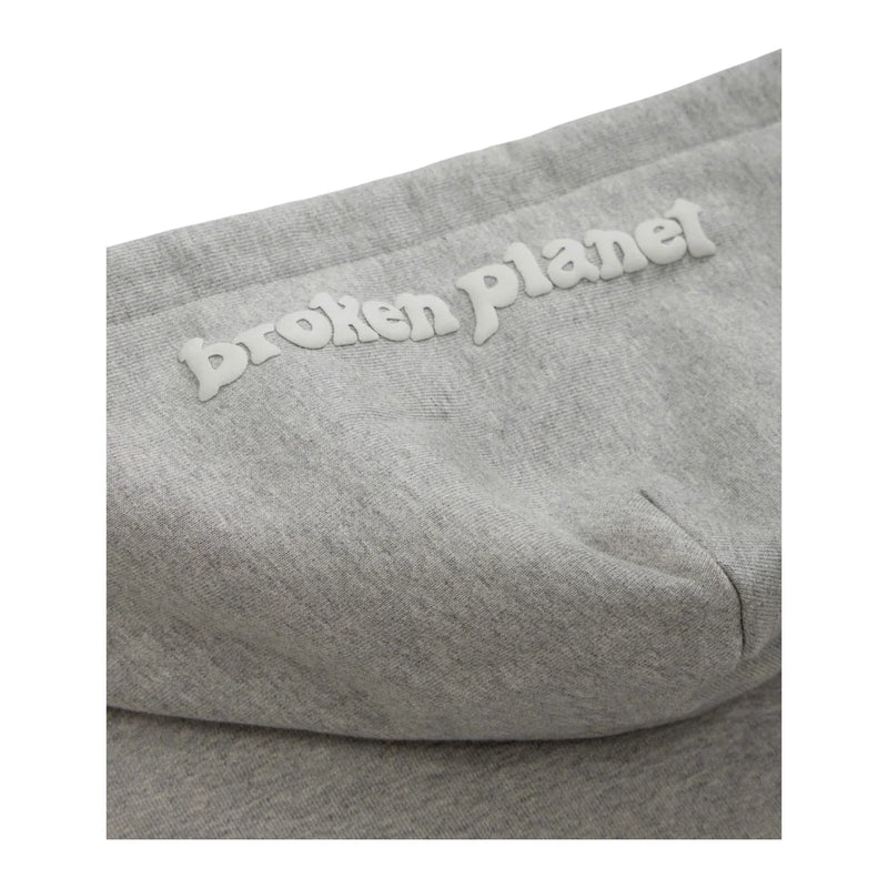 Broken Planet Zip Up Hoodie - Heather Grey