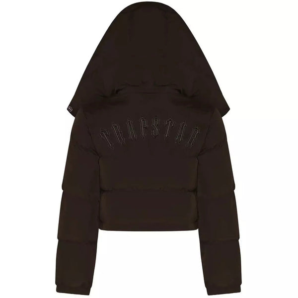 Trapstar Women’s Irongate Hooded Jacket - Brown and Front