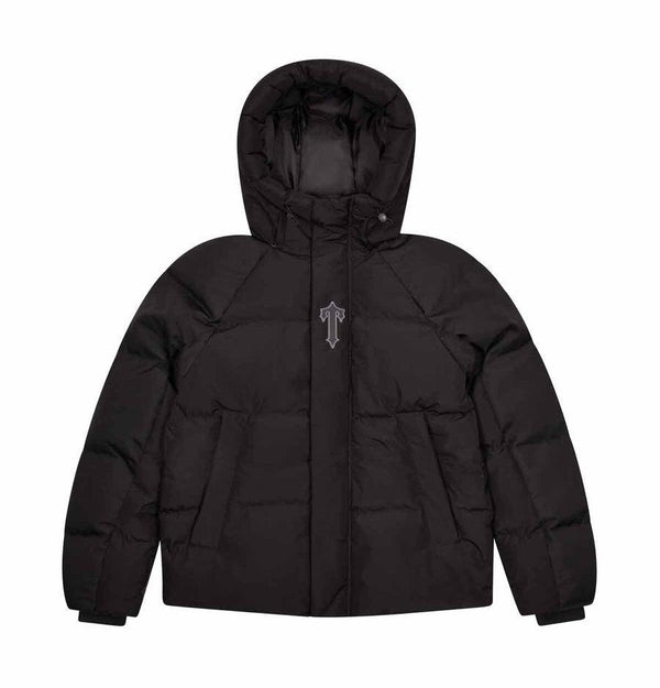Trapstar Irongate Arch Puffer Jacket AW23 - Black and Front