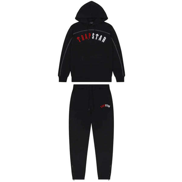 Trapstar Irongate Arch Chenille Hooded Tracksuit - Infrared Edition and Front