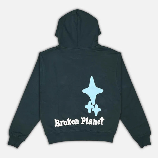 Broken Planet ‘The Madness Never Ends’ Hoodie - Sapphire Blue