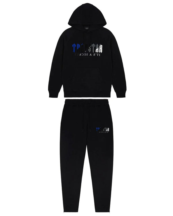 Trapstar Chenille Decoded Tracksuit - Black Ice Edition 2.0 and Front