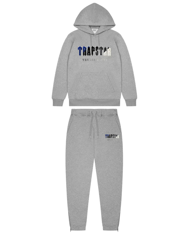 Trapstar Chenille Decoded Tracksuit - Grey Ice Edition 2.0 and Front