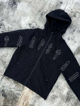 Trapstar Irongate Quilted Windbreaker - Black/White