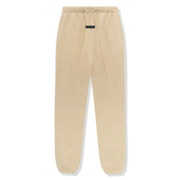Fear Of God Essentials Sweatpants - Gold Heather (FW23) and Front