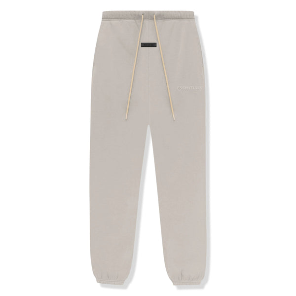 Fear Of God Essentials Sweatpants - Silver Cloud (FW23) and Front
