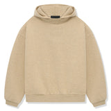Fear Of God Essentials Hoodie - Gold Heather (FW23) and Front