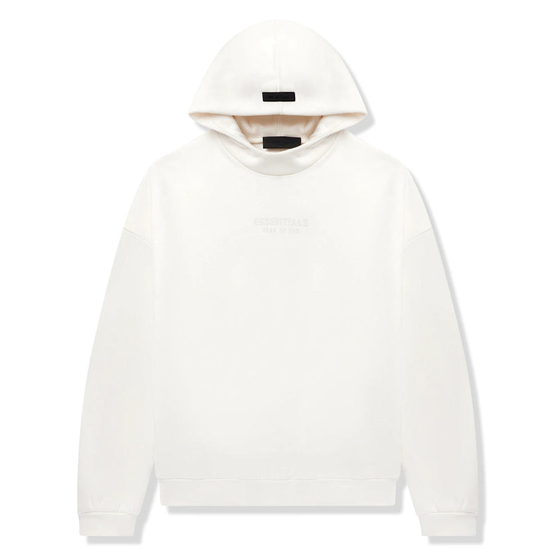 Fear Of God Essentials Hoodie - Cloud Dancer (FW23) and Front