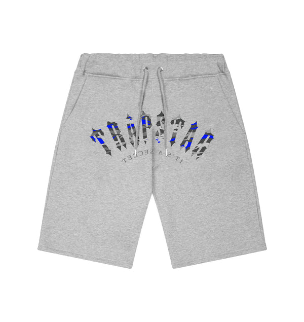 Trapstar Irongate Arch It’s A Secret Shorts - Grey/Ice and Front