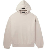 Fear Of God Essentials Hoodie - Silver Cloud (FW23) and Front