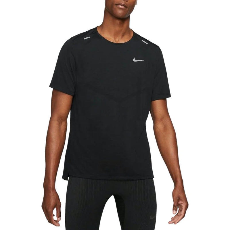 Nike Rise Techknit T-Shirt - Black and Front