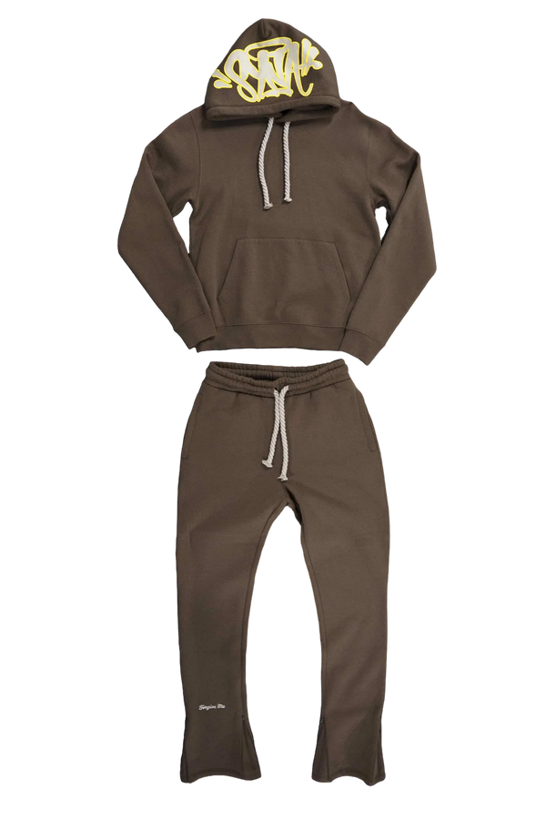 Synaworld ‘Syna Logo’ Tracksuit - Brown and Front