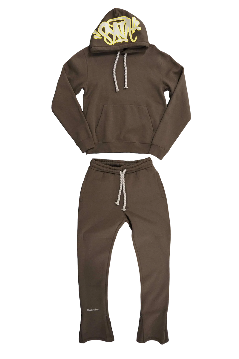 Synaworld ‘Syna Logo’ Tracksuit - Brown and Front