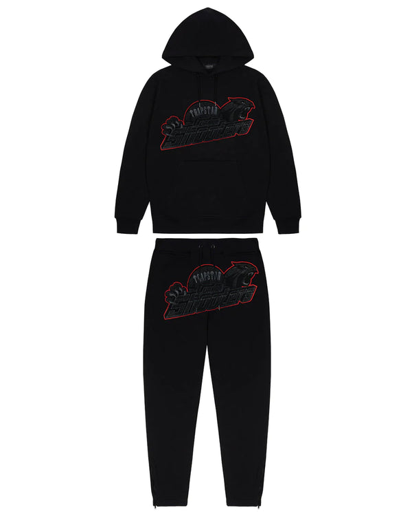 Trapstar Shooters Tracksuit - Black/Red
