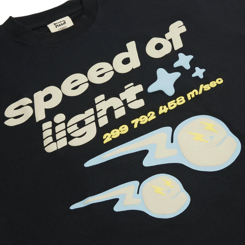 Broken Planet ‘Speed Of Light’ T-Shirt - Midnight Black