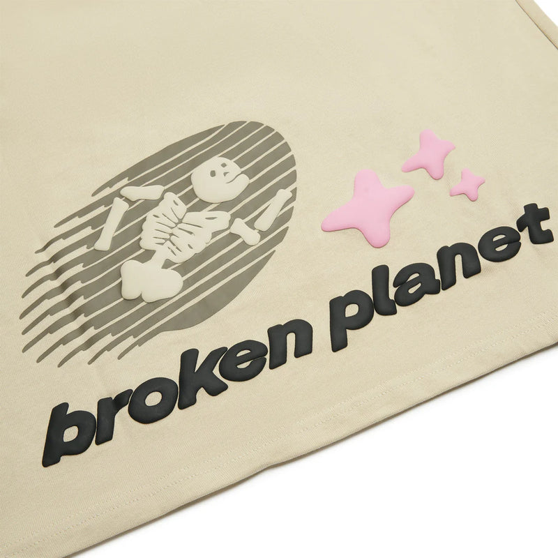 Broken Planet ‘Cosmic Speed’ T-Shirt - Bone White