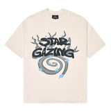 Broken Planet ‘Star Gazing’ T-Shirt - Vanilla White and Front