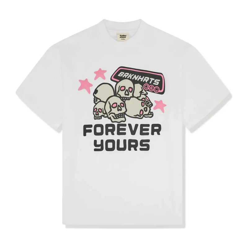 Broken Planet ‘Forever Yours’ T-Shirt - White and Front