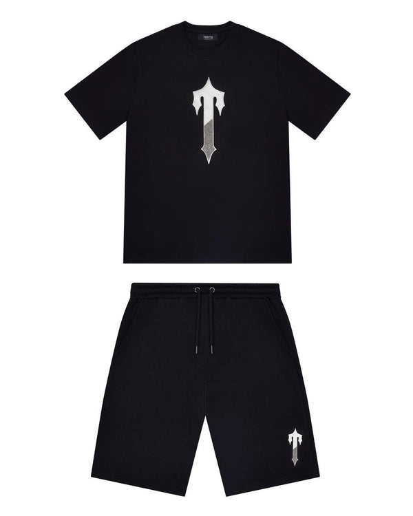 Trapstar Irongate T Short Set - Black/Grey/White and Front