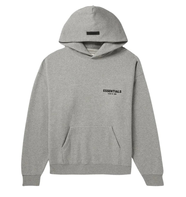 Fear Of God Essentials Hoodie - Dark Oatmeal (SS22) and Front