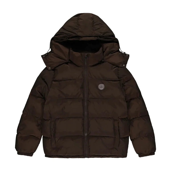 Trapstar Irongate Detachable Hooded Puffer Jacket - Brown