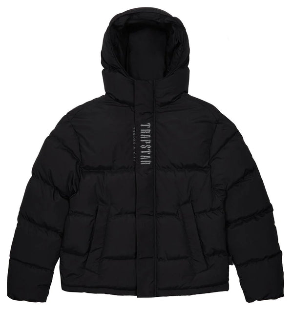 Trapstar Decoded Hooded Puffer 2.0 Jacket - Black