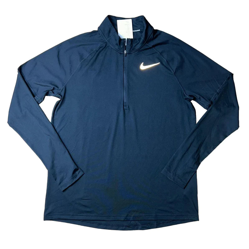 Nike 1/4 Zip Textured ‘Black’ and Front