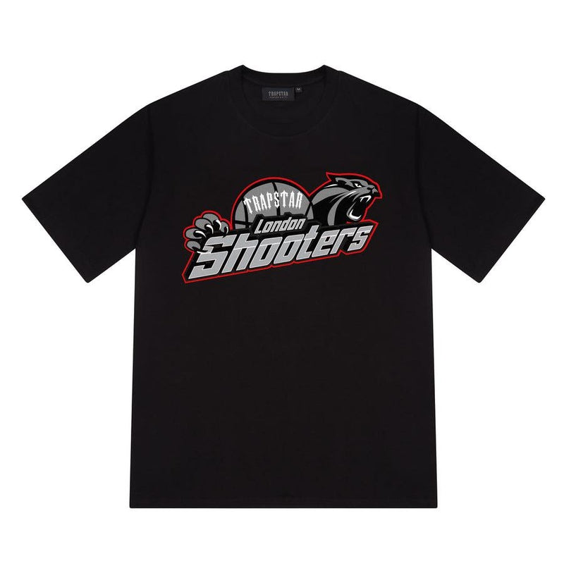 Trapstar Shooters Target Tee - Black/Grey and Front