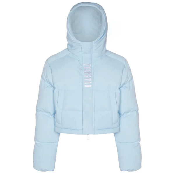 Trapstar Women’s Decoded 2.0 Hooded Puffer - Ice Blue