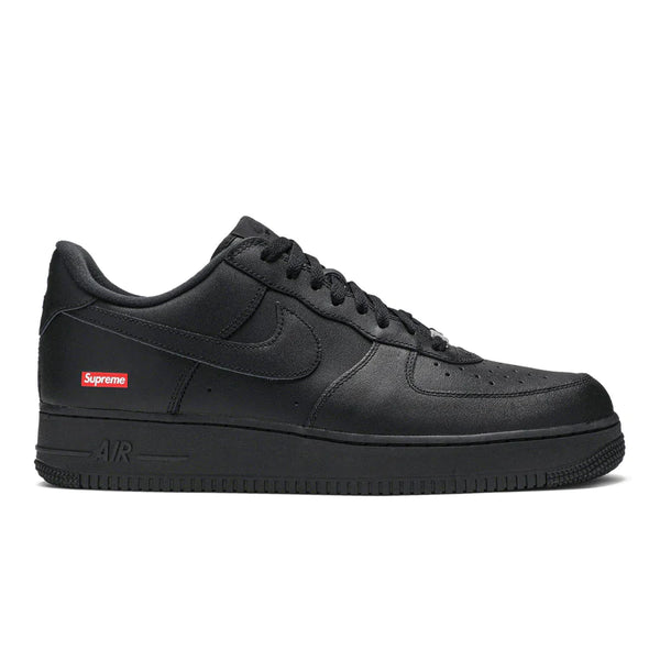 Nike Air Force 1 Low 'Supreme Black' and Front