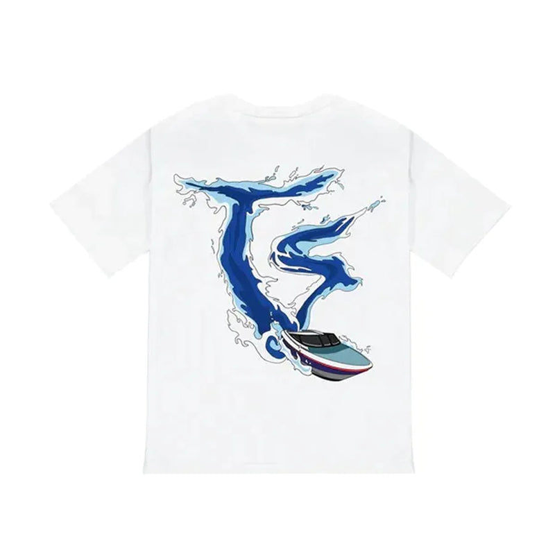 Trapstar Script T-shirt Dazzling Blue/White Men's - FW22 - US