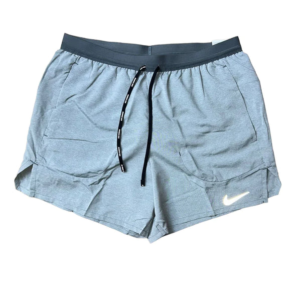 Nike Flex 5 Inch Shorts ‘Grey’ and Front