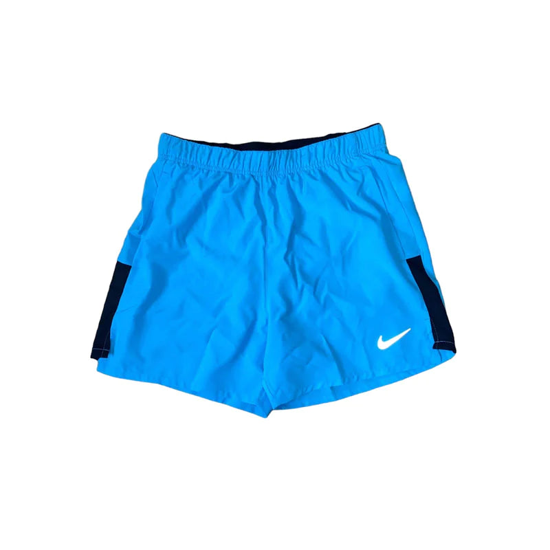 Nike Challenger 5 Inch Shorts ‘Blue/Black’ and Front