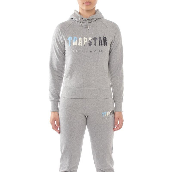 Trapstar Women’s Chenille Decoded Tracksuit - Grey Ice Flavours Edition and Front